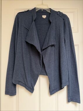 Converse Women's Draped Open-Front Cardigan - Navy Blue